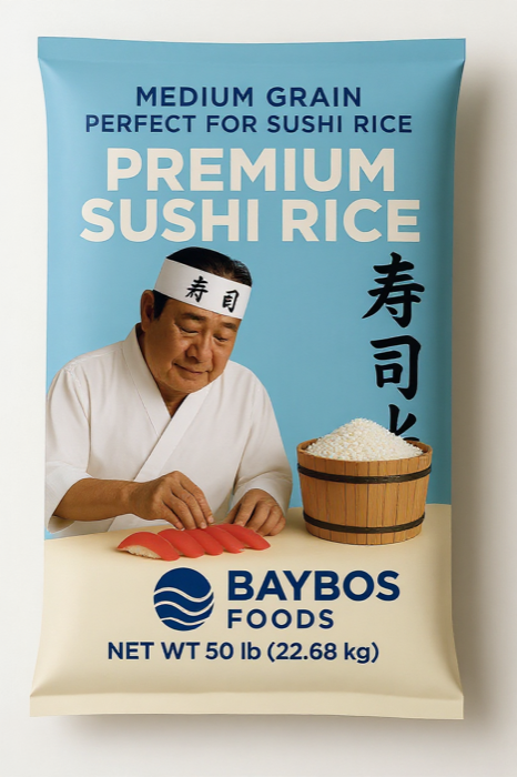 Baybos Premium Sushi Rice 50 lb